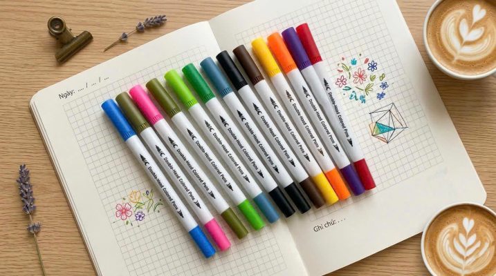 Bút Marker 2 đầu (Double-head colored pen)